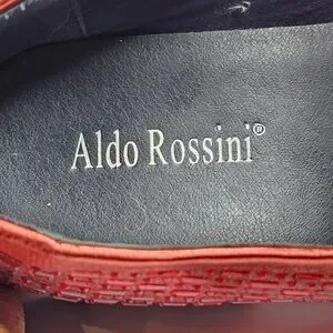 Aldo Rossini Red Sequin loafer, Men\'s Size 12M Aldo Rossini Loafers Mens Size 8 Red Shiny Slip On Shoes | eBay main image 4